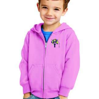 Kids Point Port & Company® Toddler Core Fleece Full-Zip Hooded Sweatshirt