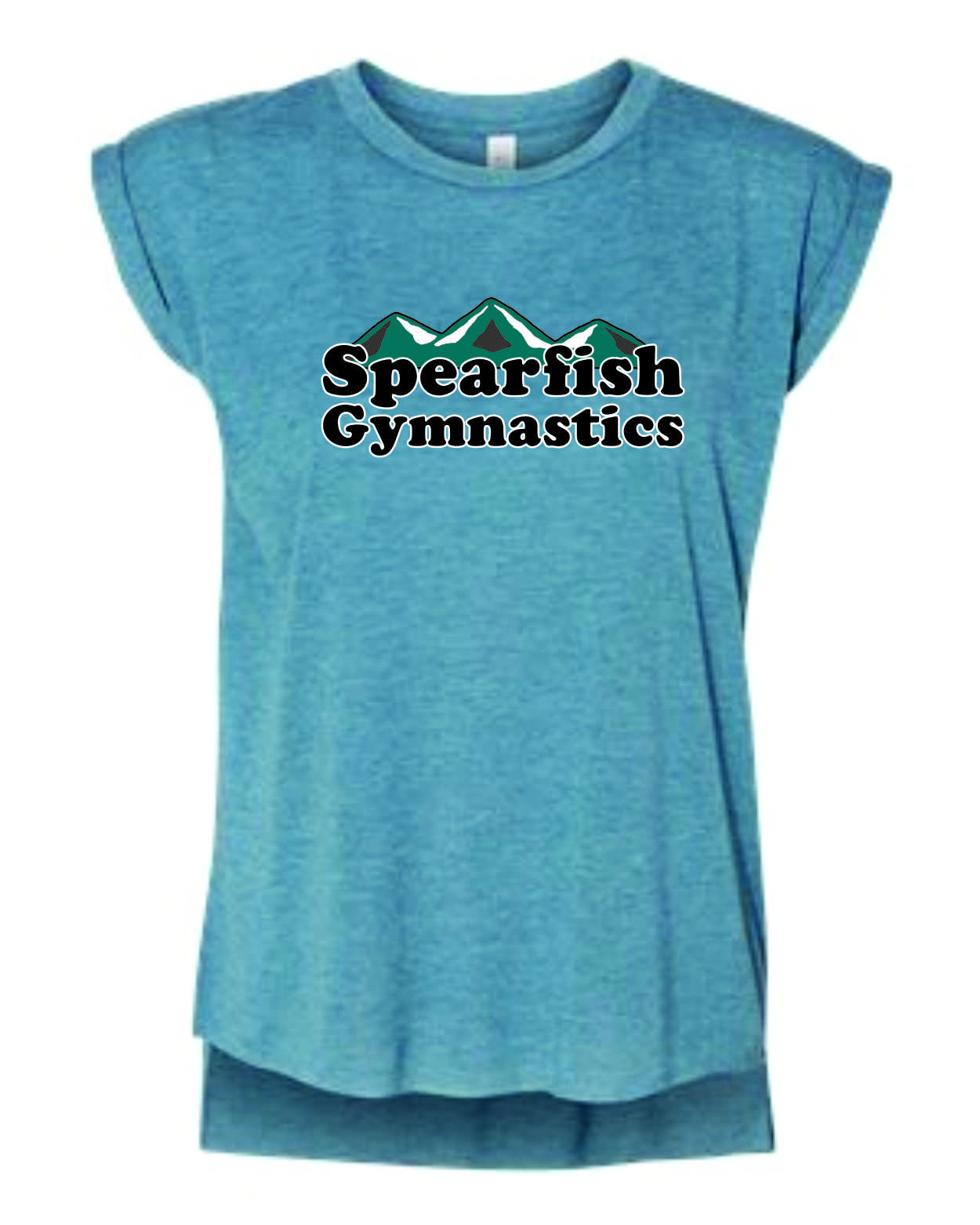 SGA BELLA CANVAS – Women's Flowy Rolled Cuffs Muscle Tee – Dilly