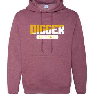 Digger Softball Jerzees NuBlend® Hooded Sweatshirt