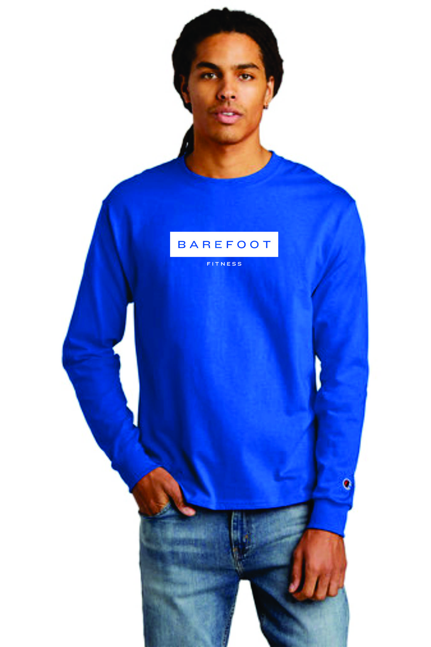 Barefoot Fitness - Champion® Heritage 5.2-Oz. Jersey Long Sleeve Tee
