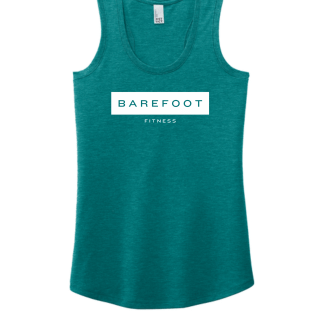 Barefoot Fitness - Plate Logo District® Women’s Perfect Tri® Racerback Tank