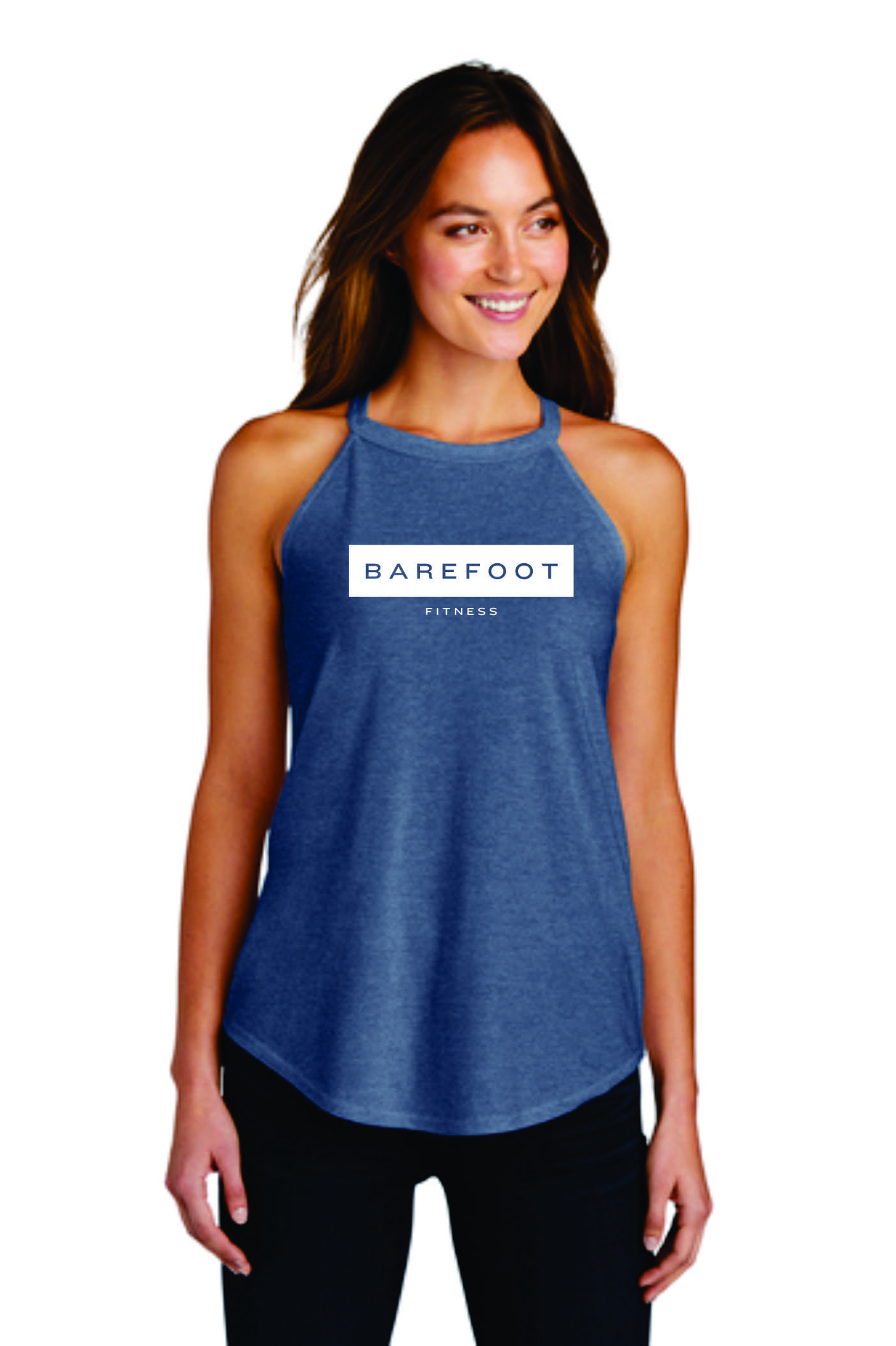 Barefoot Fitness - District® Women's Perfect Tri Rocker Tank - Image 2