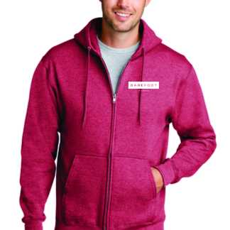 Barefoot Fitness - Port & Company® Core Fleece Full-Zip Hooded Sweatshirt