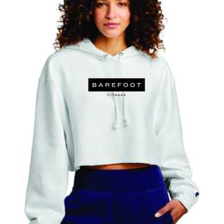 Barefoot Fitness - Champion® Women's Reverse Weave® Cropped Cut-Off Hooded Sweatshirt