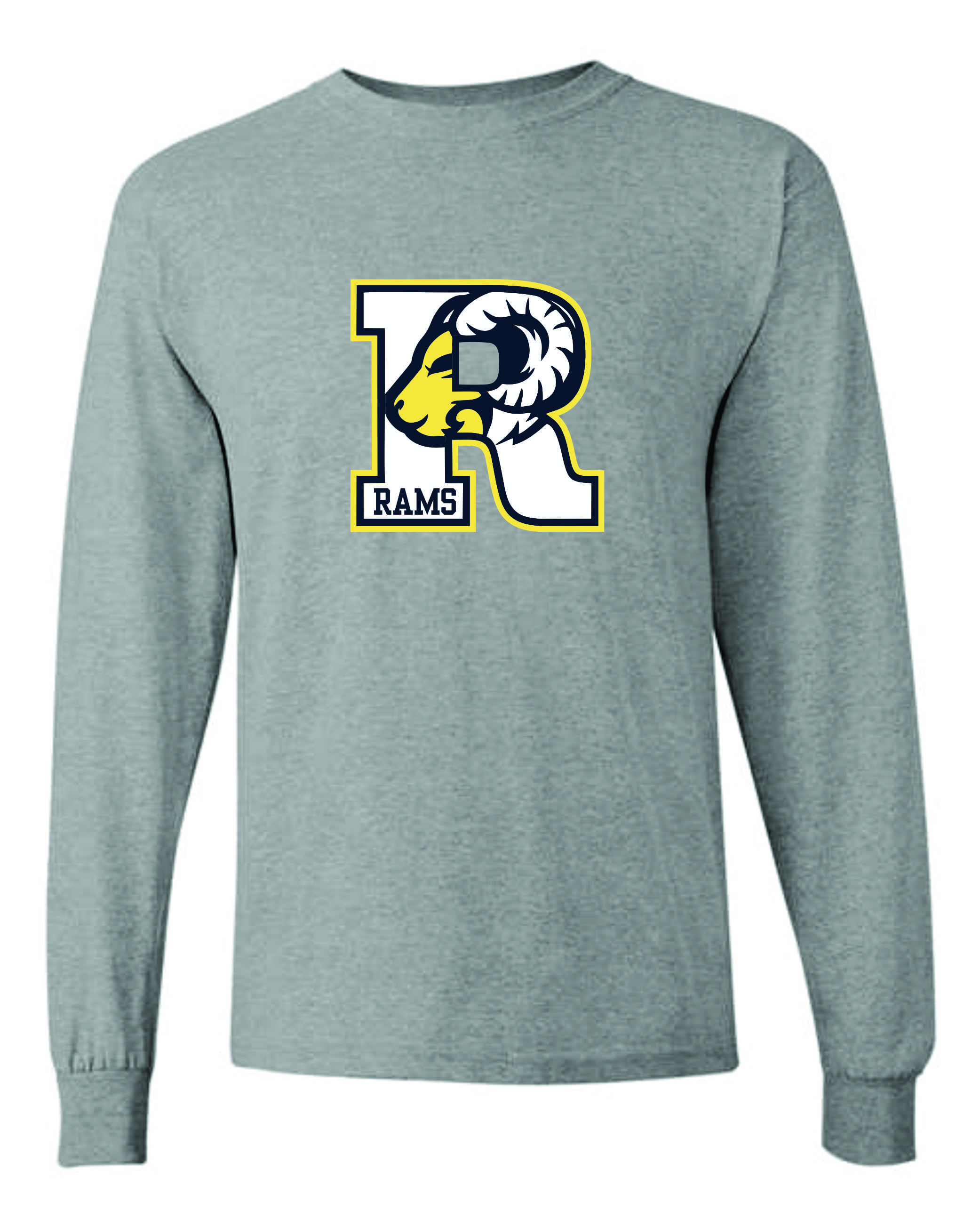 Spearfish Rams - Gildan® 100% Cotton Long Sleeve T-Shirt - Image 2