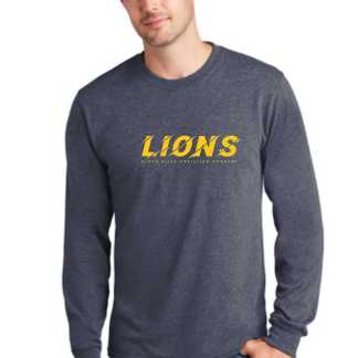 BHCA - Port and Company Long Sleeve Core Cotton Torn Lions Tee