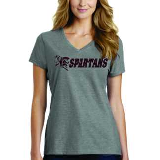 Spartan Port & Company® Ladies Tri-Blend V-Neck Tee