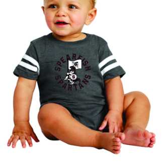 Spartan Rabbit Skins® Infant Football Fine Jersey Bodysuit