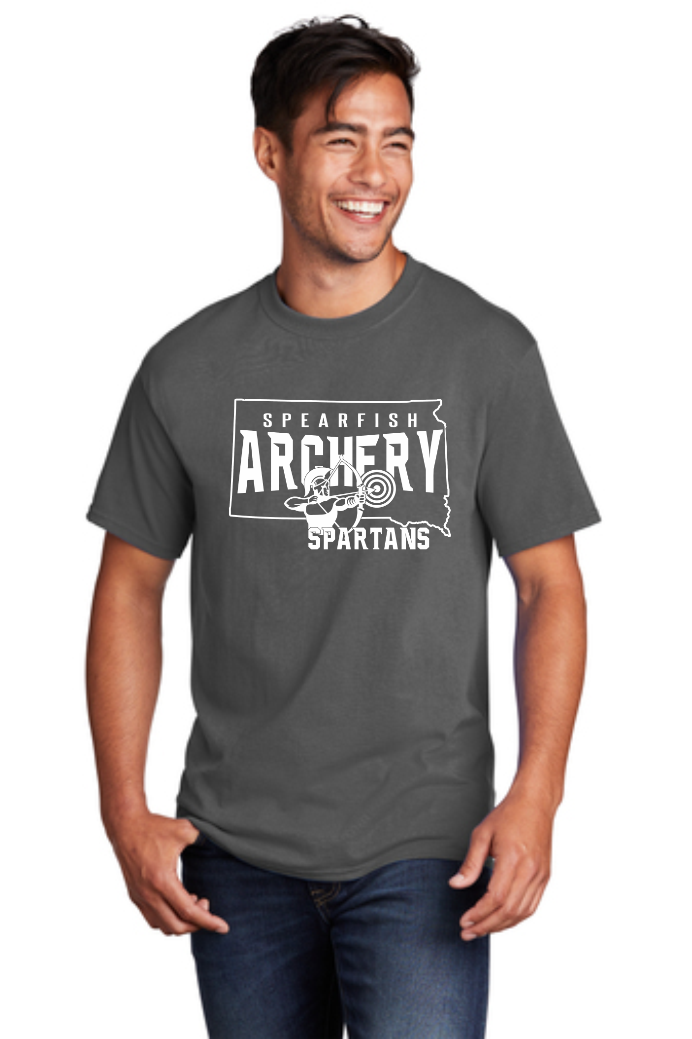 Spartan Archers Port & Company® Core Cotton Tee - Image 2