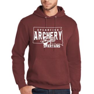 Spartan Archers Port & Company® Core Fleece Pullover Hooded Sweatshirt