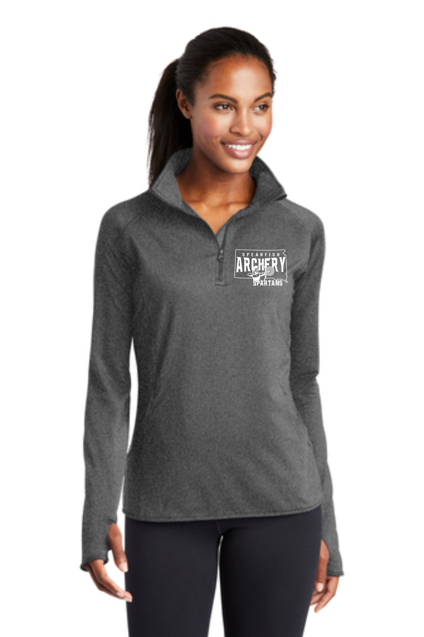 Spartan Archers Sport-Tek® Sport-Wick® Stretch 1/4-Zip Pullover - Image 5