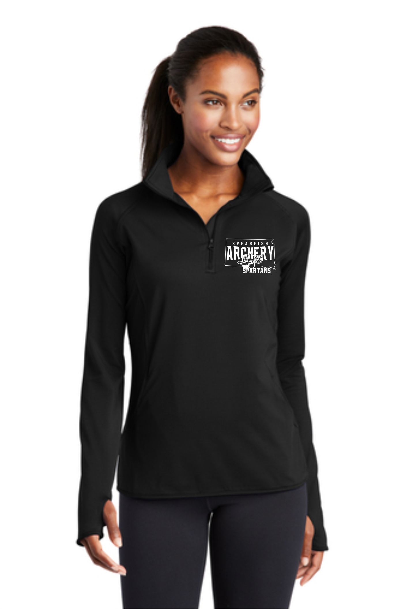Spartan Archers Sport-Tek® Sport-Wick® Stretch 1/4-Zip Pullover - Image 4