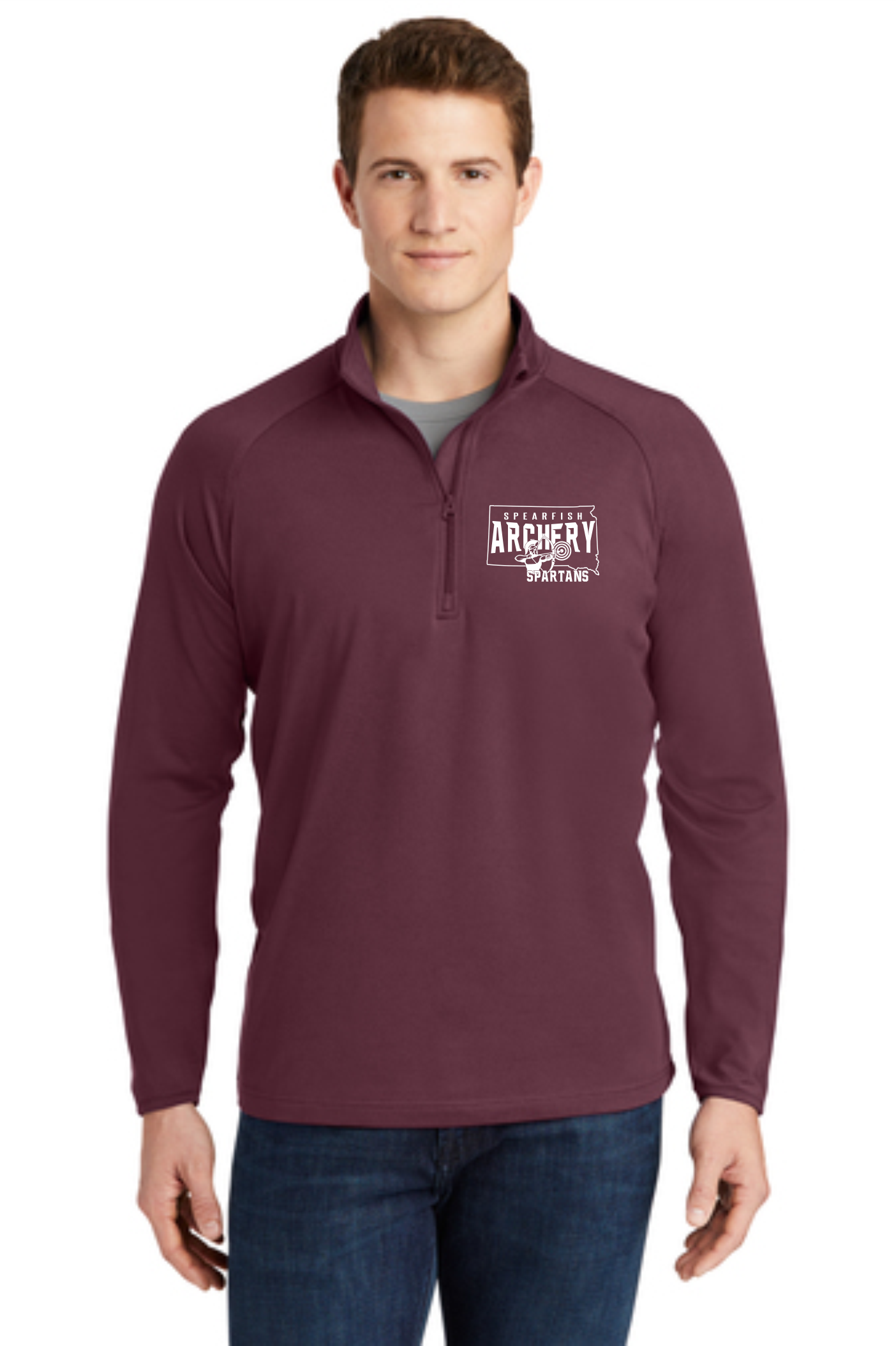 Spartan Archers Sport-Tek® Sport-Wick® Stretch 1/4-Zip Pullover
