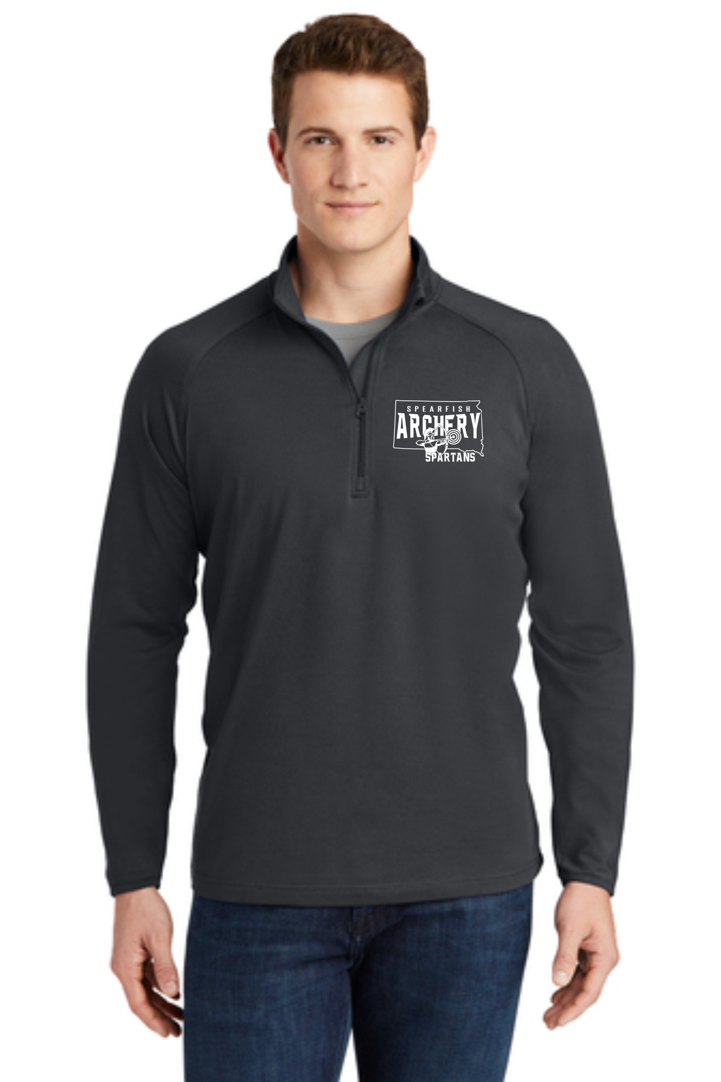 Spartan Archers Sport-Tek® Sport-Wick® Stretch 1/4-Zip Pullover - Image 3