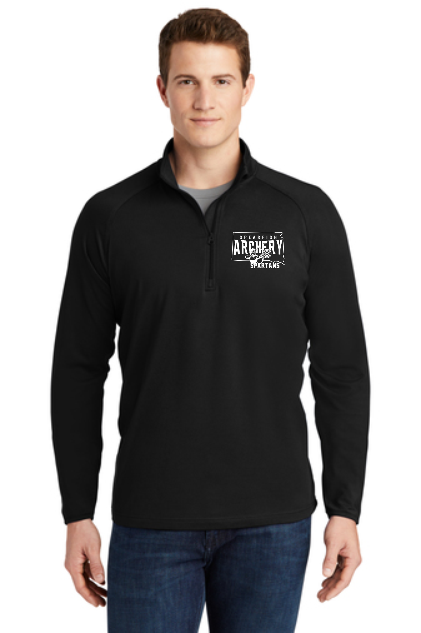 Spartan Archers Sport-Tek® Sport-Wick® Stretch 1/4-Zip Pullover - Image 2