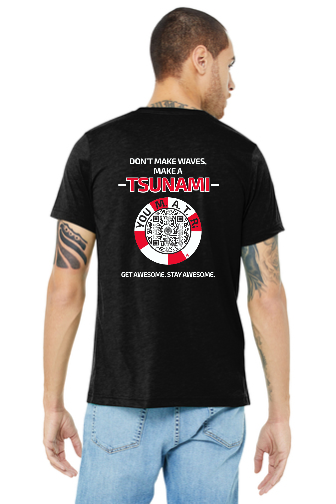 You M.A.T.R. Bella+Canvas® Lifeguard Unisex Triblend Tee - Image 2