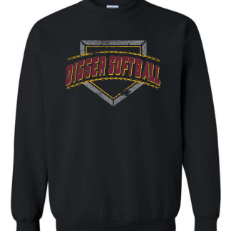 Digger Softball Plate Logo Gildan® Heavy Blend Crewneck Sweatshirt