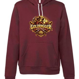 Digger Softball Bella+Canvas® Unisex Sponge Fleece Hoodie