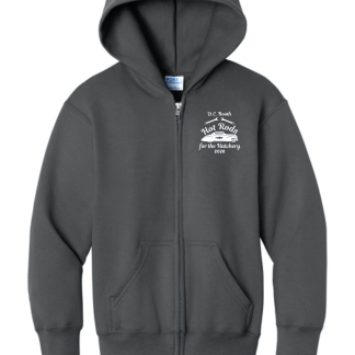 D.C. Booth Hot Rods for the Hatchery Port & Company® Essential Fleece Full-Zip Hooded Sweatshirt