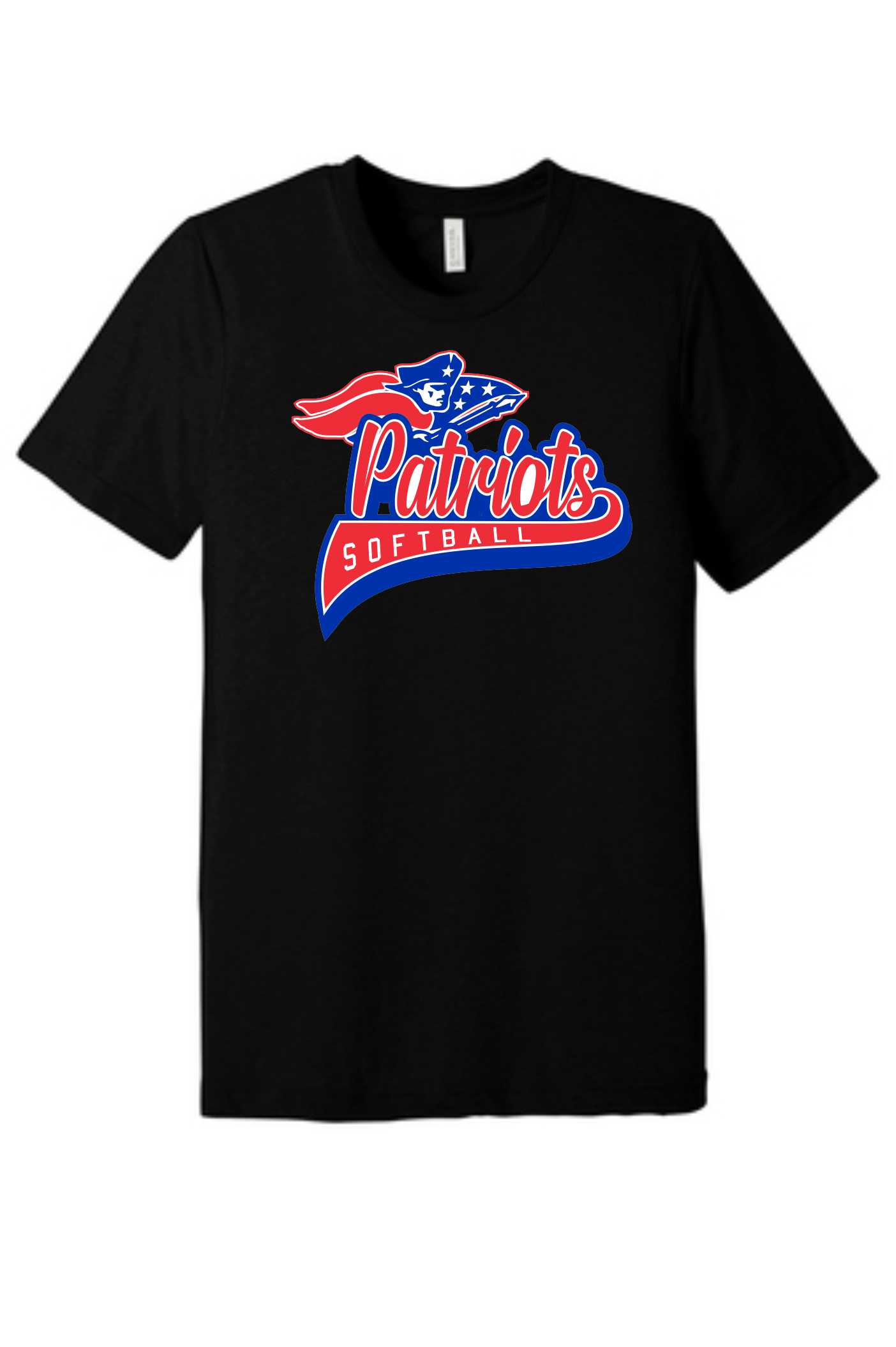 Patriots Softball - Bella+Canvas® Unisex Triblend Short Sleeve Tee - Image 2