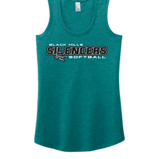 Black Hills Silencers - District® Women’s Perfect Tri® Racerback Black Logo Team 2 Tank