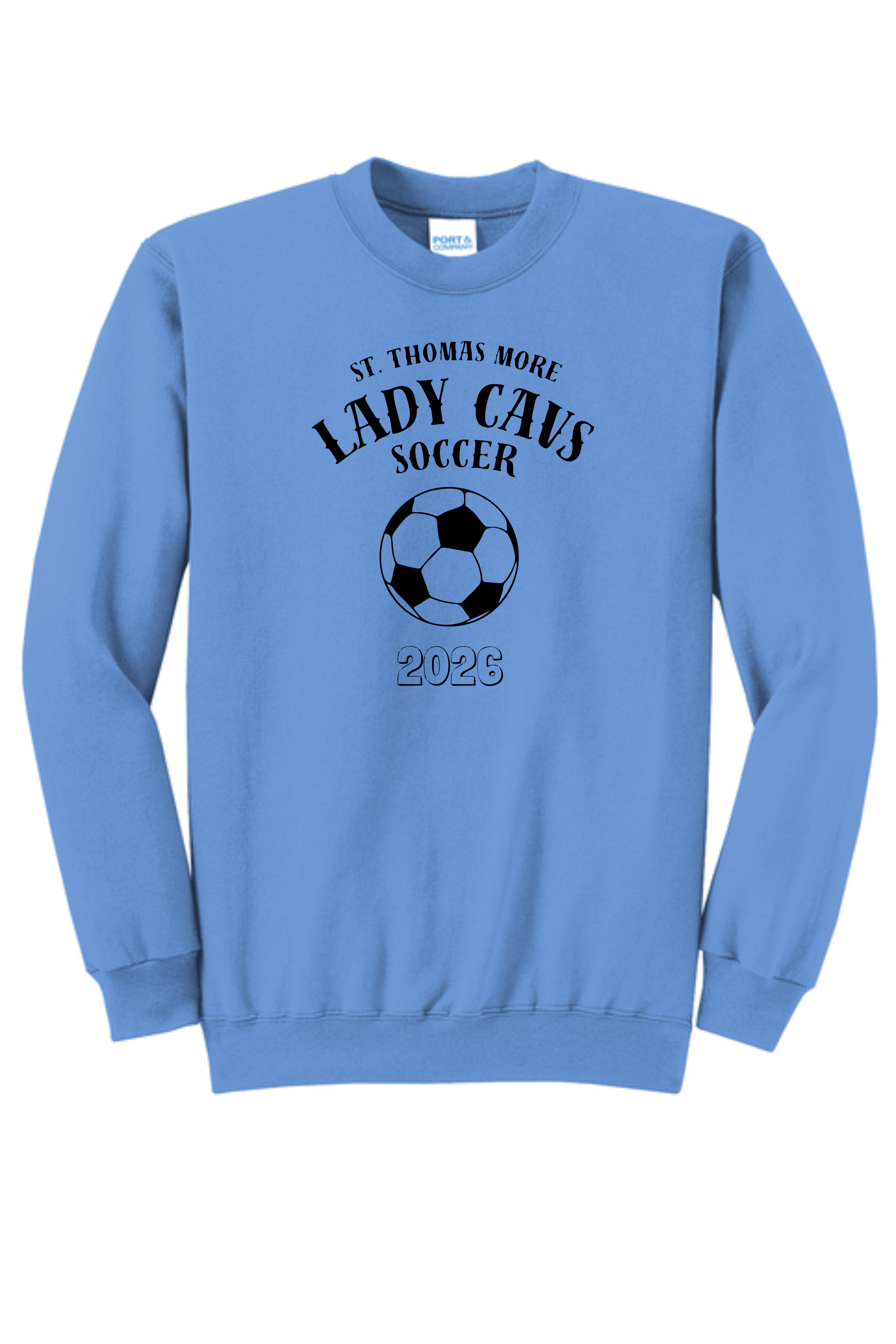 St. Thomas More Girl’s Soccer – Port & Company® Core Fleece Crewneck Sweatshirt